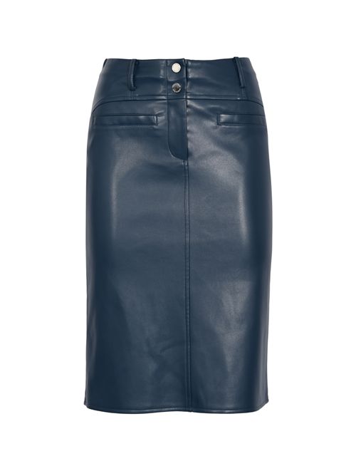 Gonna midi in tessuto spalmato effetto pelle Patrizia Pepe | 8G0520 E005CA97